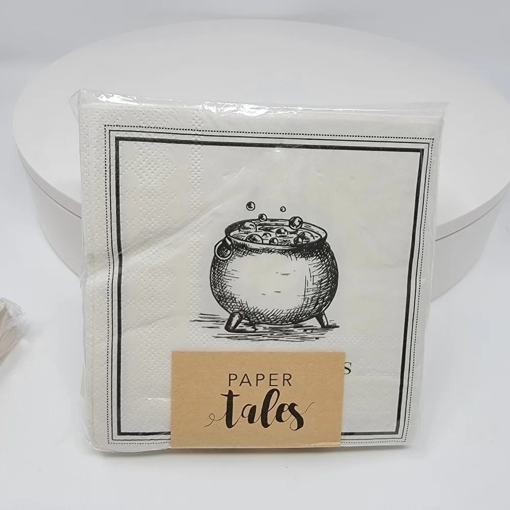 Halloween DRINK UP WITCHES Paper Cocktail Napkins cauldron 2 Packs of 40 T25